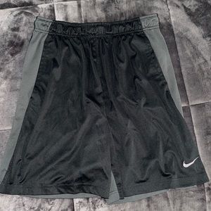 Large Grey/Black Nike Athletic Shorts